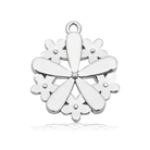Australian Agate Gemstone Bracelet with Thank You Flower Sterling Silver Charm