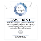 Beaded Moments Bracelet- Paw Print Sterling Silver Charm