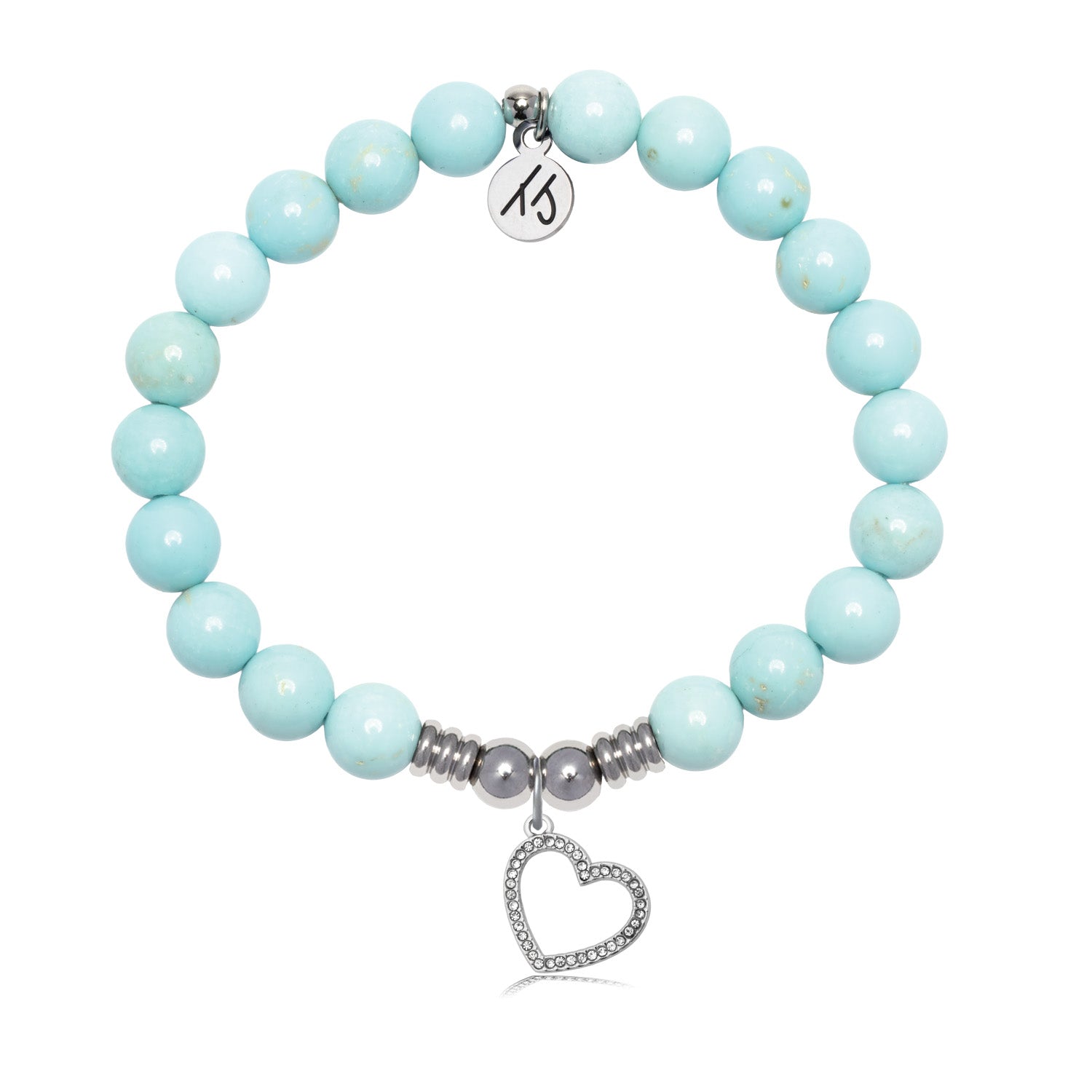 Beautiful Soul Charm with Blue Turquoise Gemstone Bracelet