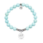 Best is Yet To Come Charm with Blue Turquoise Gemstone Bracelet