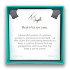 Best is Yet to Come Charm with Kunzite Gemstone Bracelet
