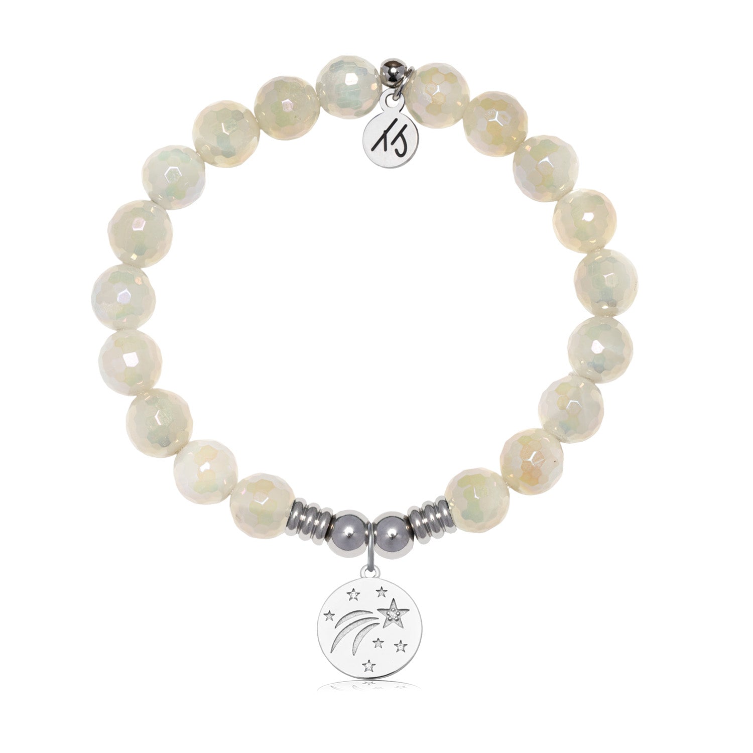 Best is Yet to Come Charm with Moonstone Gemstone Bracelet