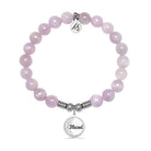 Blessed Charm with Kunzite Gemstone Bracelet