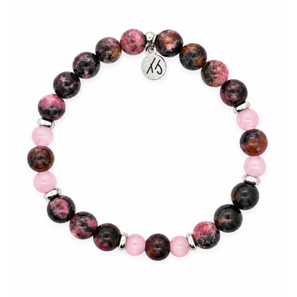 BOGO Bracelet Limited Edition Pink Rhodonite Gemstone Exclusive Bracelet