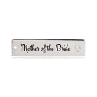 Bridal Collection: Sky Blue Jade Stone Bracelet with Mother of the Bride Sterling Silver Charm Bar