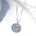 Cancer Sterling Silver Zodiac Necklace