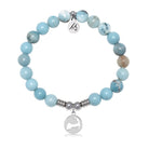 Cape Cod Charm with Larimar Jasper Gemstone Bracelet