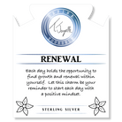 Cherry Jade Gemstone Bracelet with Renewal Sterling Silver Charm