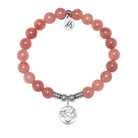 Coastal Memories Charm with Strawberry Jade Gemstone Bracelet