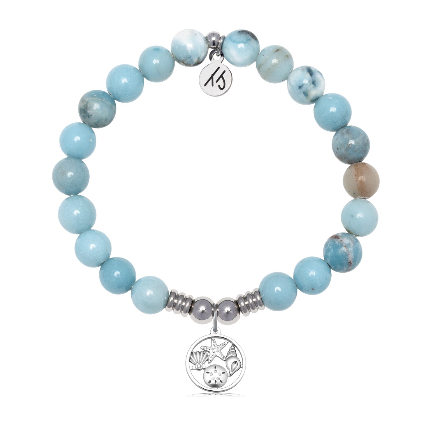 Coastal Memories with Larimar Jasper Gemstone Bracelet