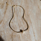 Coin Of The Ocean Gold Charm Necklace