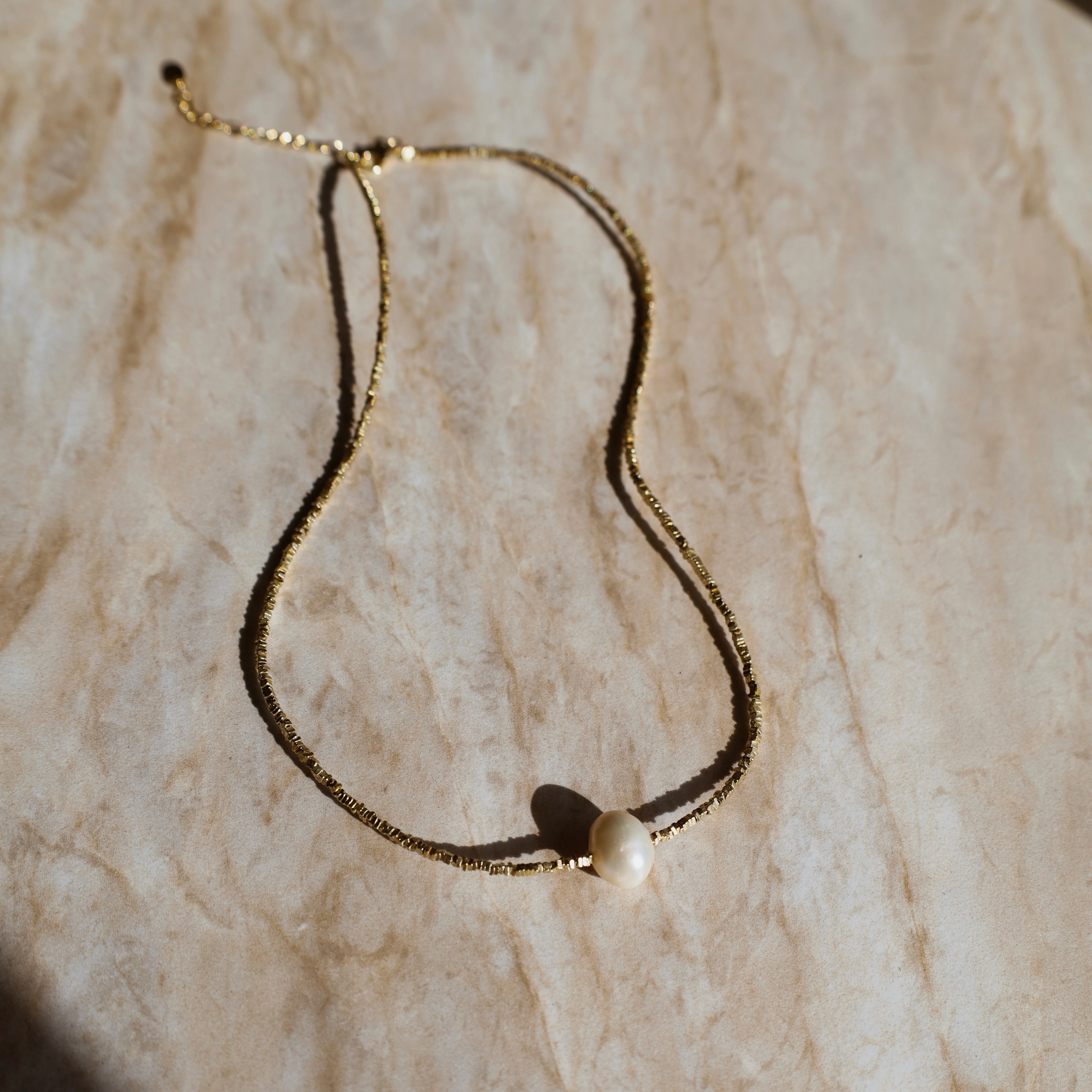 Coin Of The Ocean Gold Charm Necklace