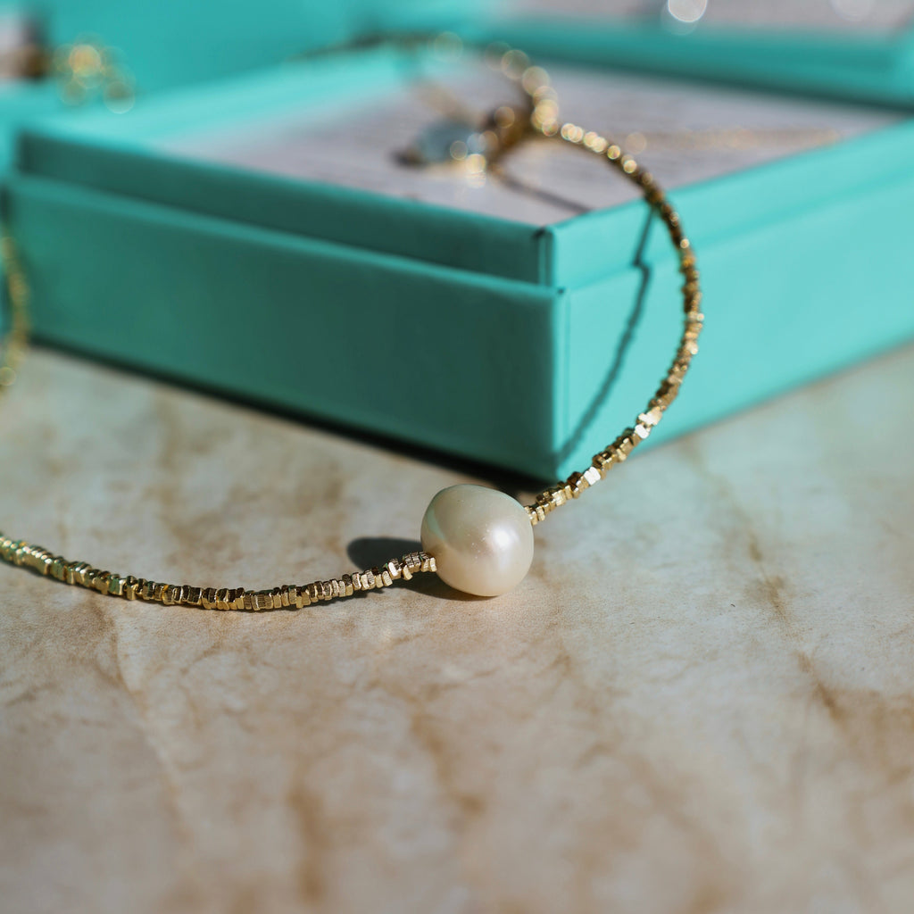 Coin Of The Ocean Gold Charm Necklace