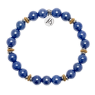 Courage Within Collection- Navy Agate Gemstone Bracelet