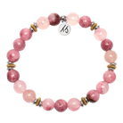 Courage Within Collection- Pink Chalcedony Gemstone Bracelet