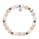 Courage Within Collection- White Natural Agate Gemstone Bracelet