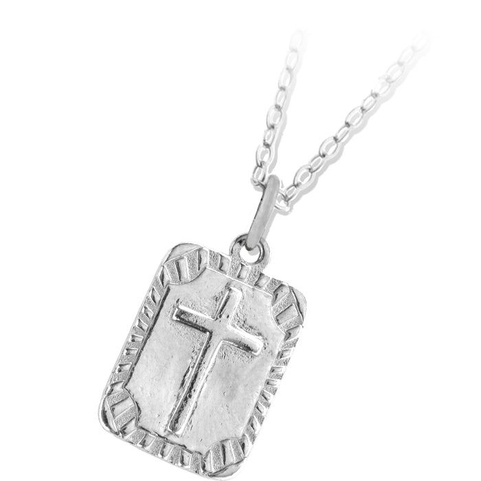 Cross Sterling Silver Charm Necklace