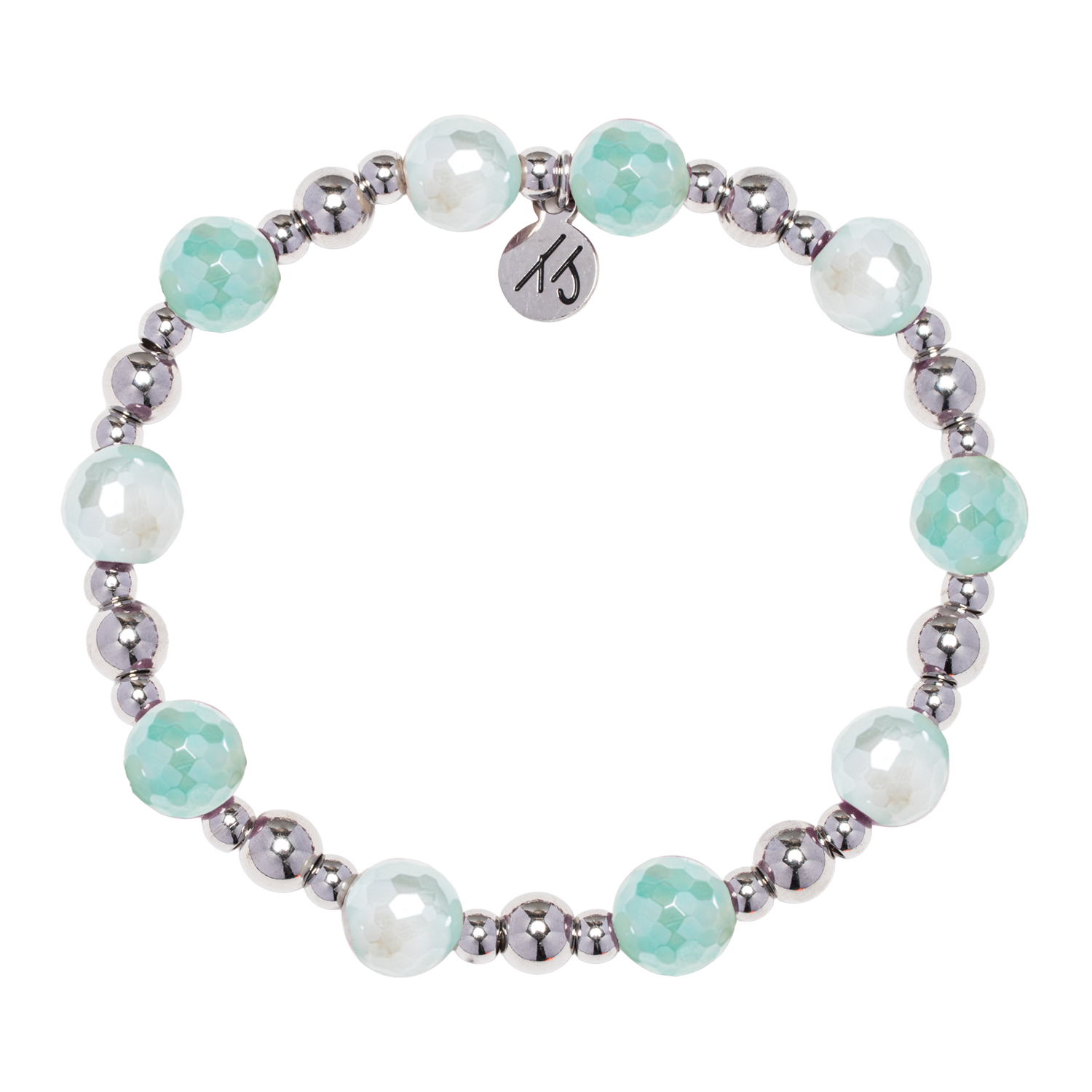 Day by Day Collection- Aqua Agate Gemstone Bracelet