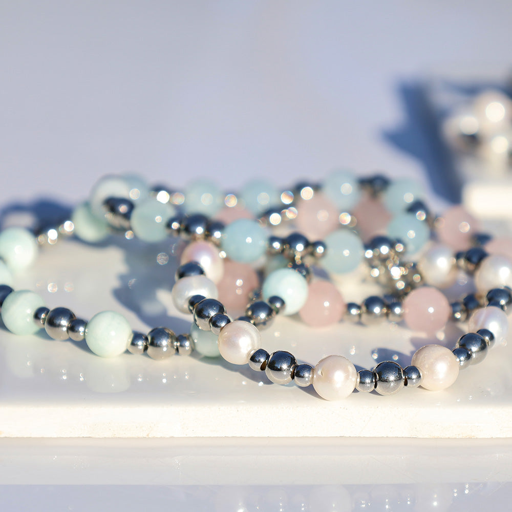 Day by Day Collection- Blue Aquamarine Gemstone Bracelet