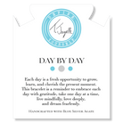 Day by Day Collection- Blue Silver Agate Gemstone Bracelet