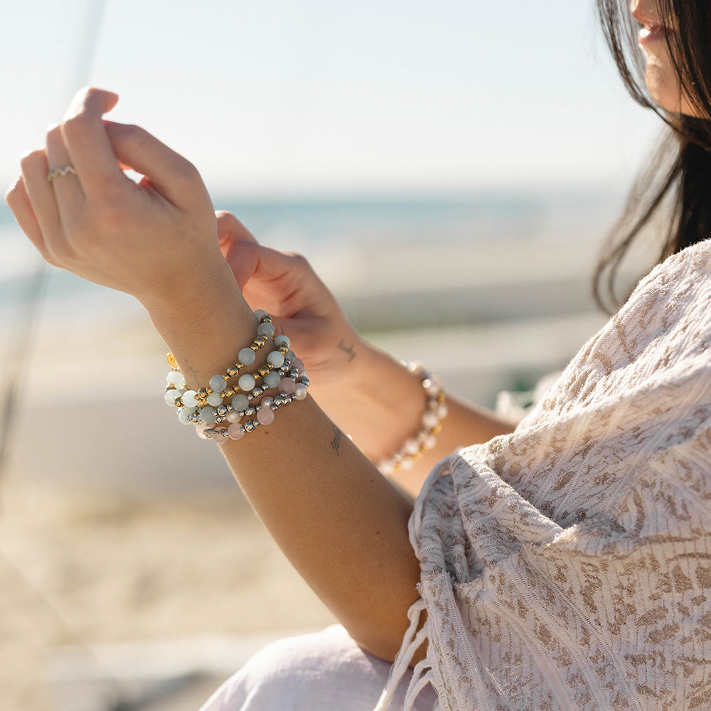 Day by Day Collection- Pearl Gemstone Bracelet