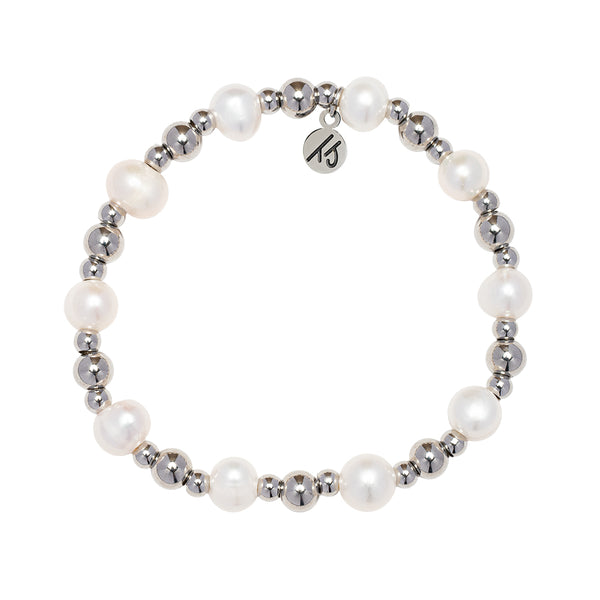 Day by Day Collection- Pearl Gemstone Bracelet - T. Jazelle