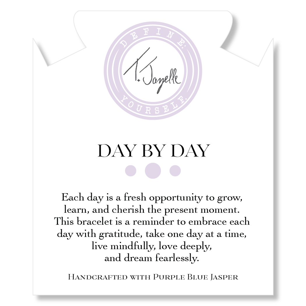 Day by Day Collection- Purple Blue Jasper Gemstone Bracelet