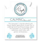 Defining Bracelet- Calming Bracelet with Aqua Agate Gemstones