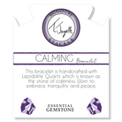Defining Bracelet- Calming Bracelet with Lepidolite Quartz Gemstones