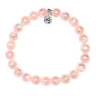 Defining Bracelet- Comfort Bracelet with Pink Selenite Gemstones
