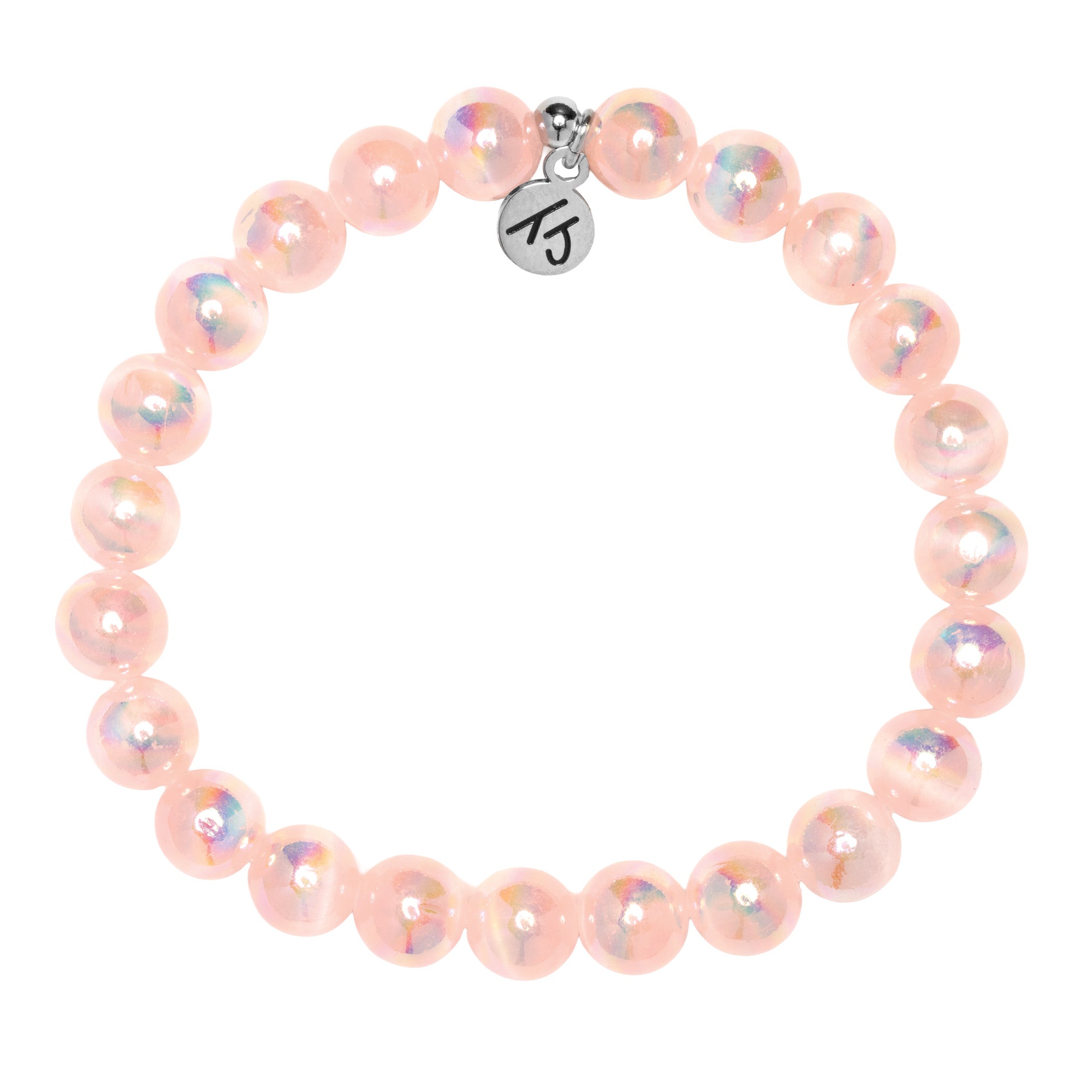 Defining Bracelet- Comfort Bracelet with Pink Selenite Gemstones