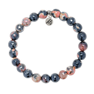 Defining Bracelet- Fearless Bracelet with Orange Black Agate Gemstones