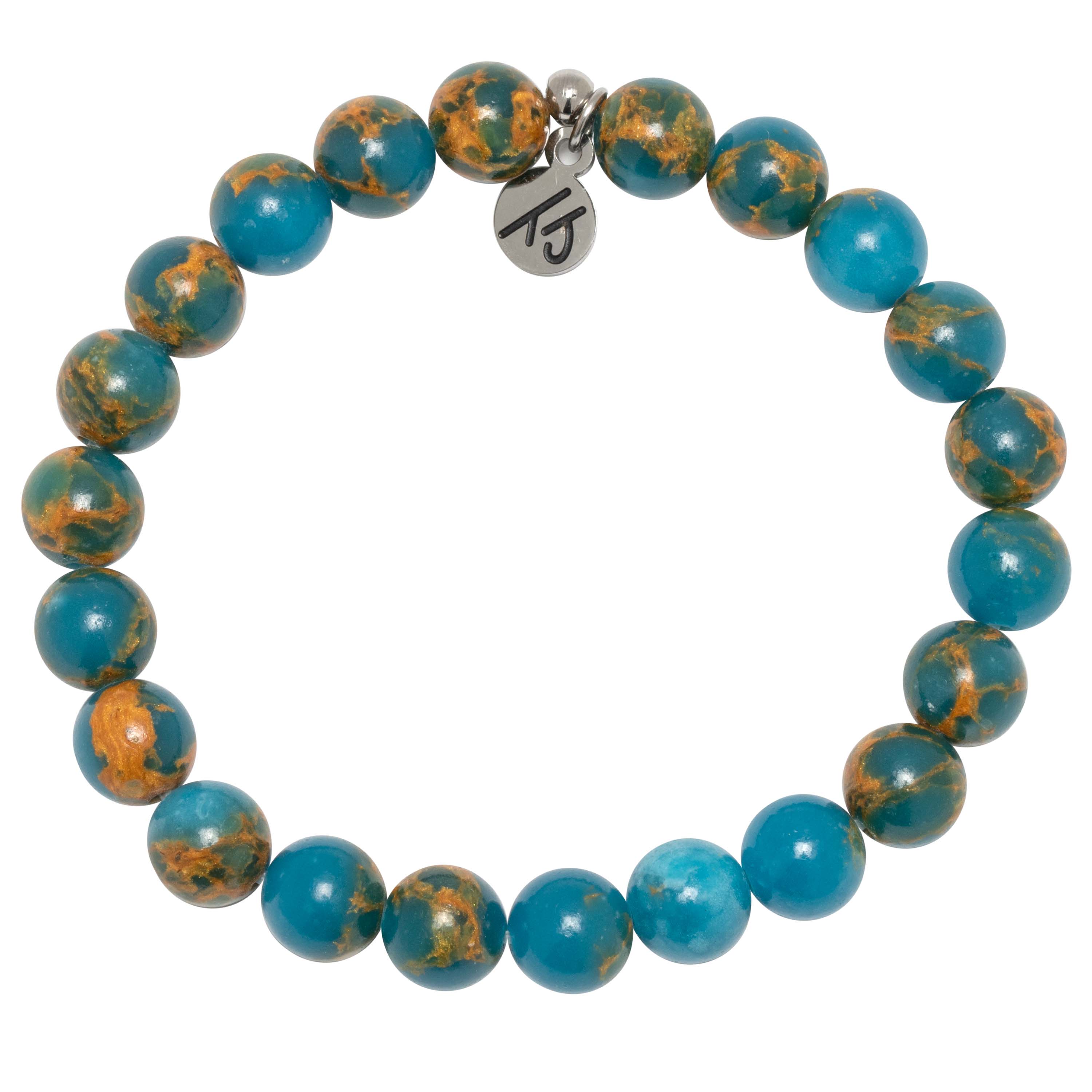 Defining Bracelet- Good Vibrations Bracelet with Ocean Jasper Gemstones Defining Bracelet- Good Vibrations Bracelet with Ocean Jasper Gemstones