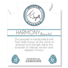 Defining Bracelet- Harmony Bracelet with Teal Jade Gemstones