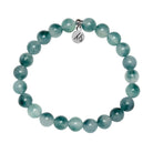 Defining Bracelet- Harmony Bracelet with Teal White Jade Gemstones
