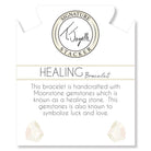 Defining Bracelet- Healing Bracelet with White Moonstone Gemstones