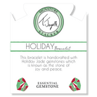 Defining Bracelet- Holiday Bracelet with Holiday Jade Gemstones