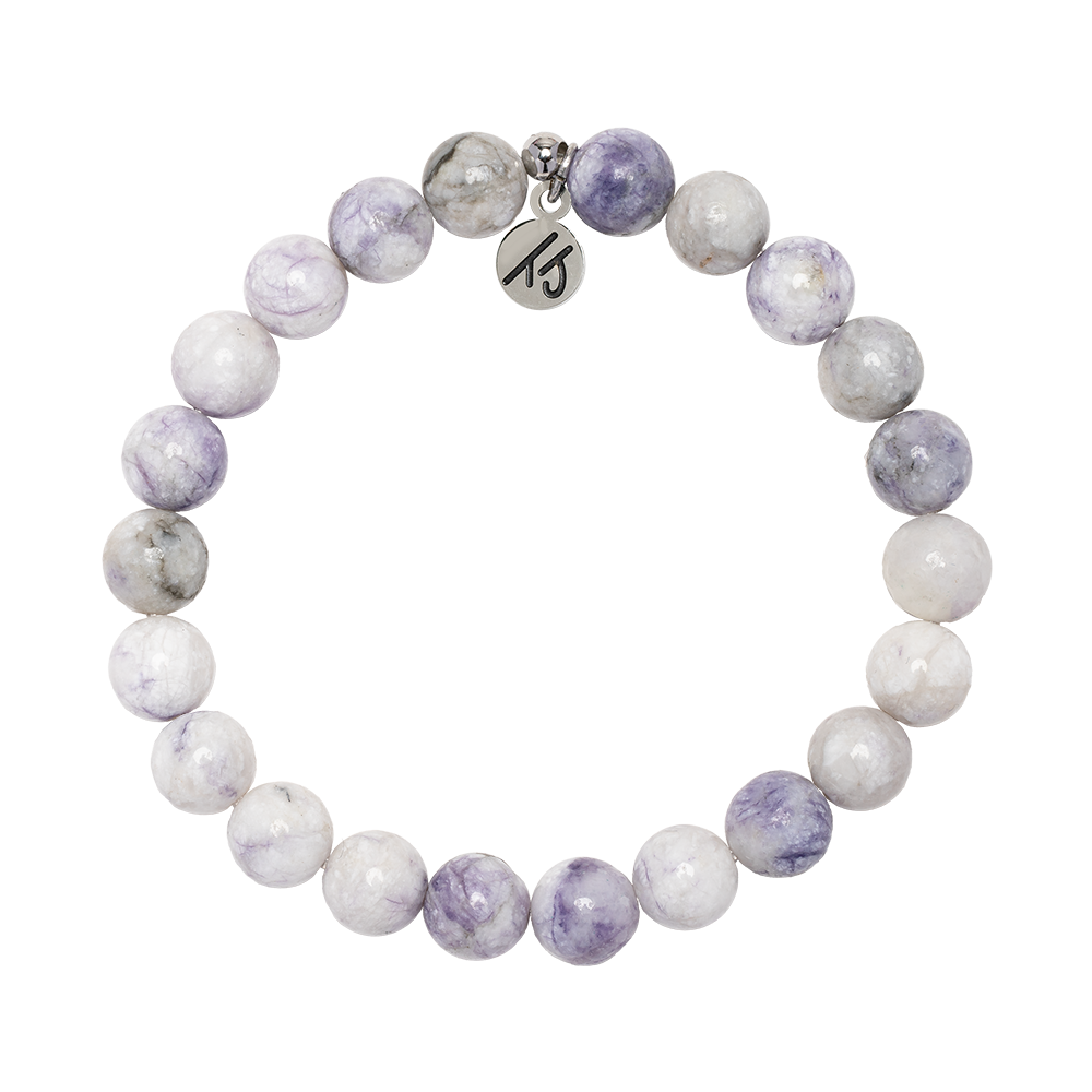 Defining Bracelet- Hope Bracelet with Purple Turquoise Gemstones