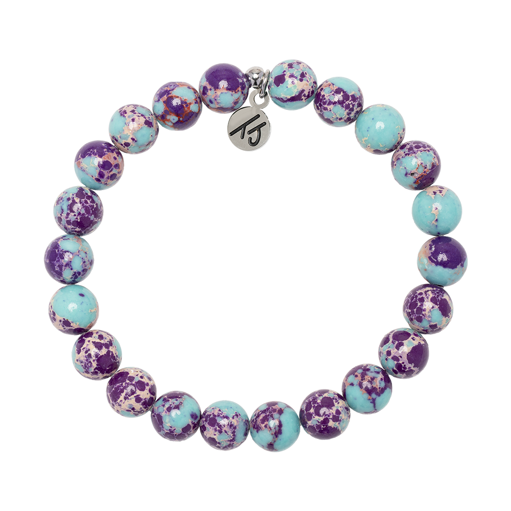 Defining Bracelet- Intuition Bracelet with Purple Blue Jasper Gemstones