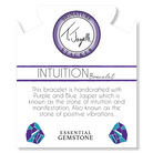 Defining Bracelet- Intuition Bracelet with Purple Blue Jasper Gemstones