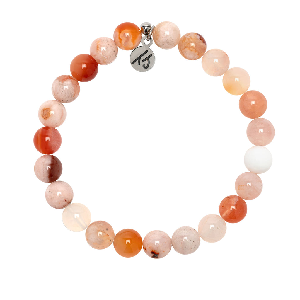 Defining Bracelet- Joy Bracelet with Sakura Agate Gemstones