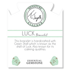 Defining Bracelet- Luck Bracelet with Light Green Shell Gemstones