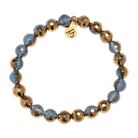 Defining Bracelet- Motivation Bracelet with Blue Gold Agate Gemstones