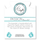 Defining Bracelet- Passion Bracelet with Aqua Fire Agate Gemstones