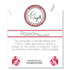 Defining Bracelet-Passion Bracelet with Cherry Jade Gemstones