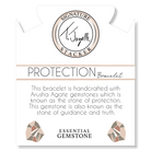 Defining Bracelet- Protection Bracelet with Arusha Agate Gemstones