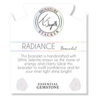 Defining Bracelet- Radiance Bracelet with White Selenite Gemstones