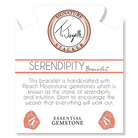 Defining Bracelet- Serendipity Bracelet with Peach Moonstone Gemstones