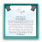 Defining Bracelet- Soothing Bracelet with Light Blue White Agate Gemstones