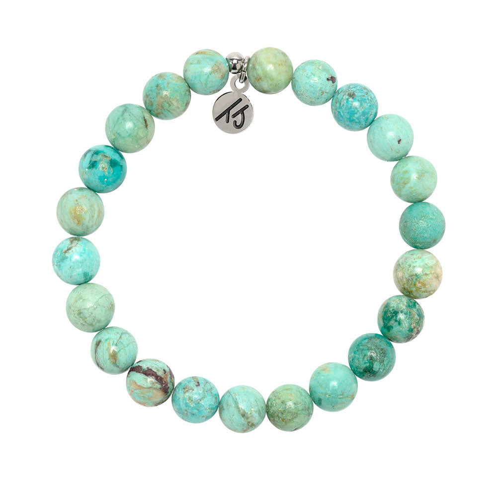 Defining Bracelet- Strength Bracelet with Peruvian Turquoise Gemstones